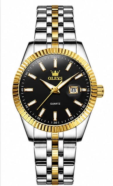 OLEVS 5513 Mens Watch Diamond Stainless Steel Waterproof Watches for Men