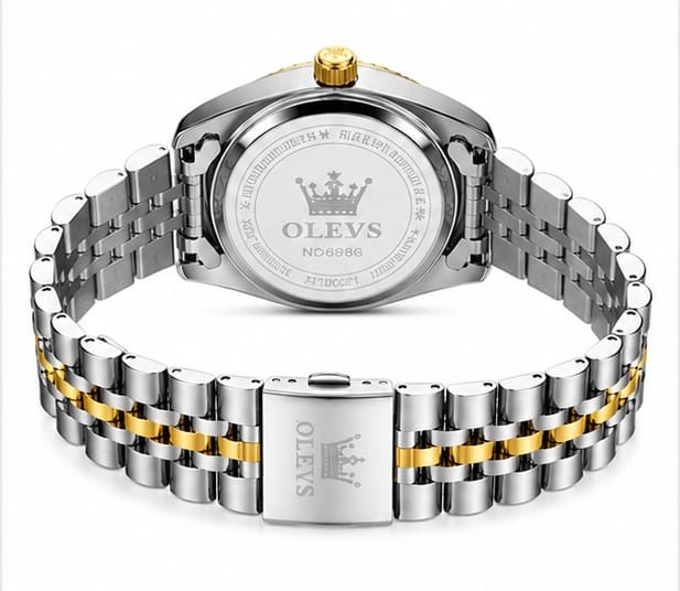 OLEVS 5513 Mens Watch Diamond Stainless Steel Waterproof Watches for Men - Image 4
