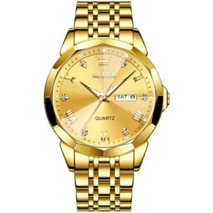 OLEVS 9931 Watches for Men Diamond Dress Luxury Casual Fashion Wrist Watch Waterproof Luminou