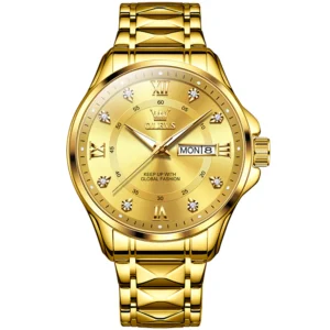 OLEVS 2906 Mens Watches Diamond Chronograph Fashion Casual Dress Wrist Watch Luminous Waterproof